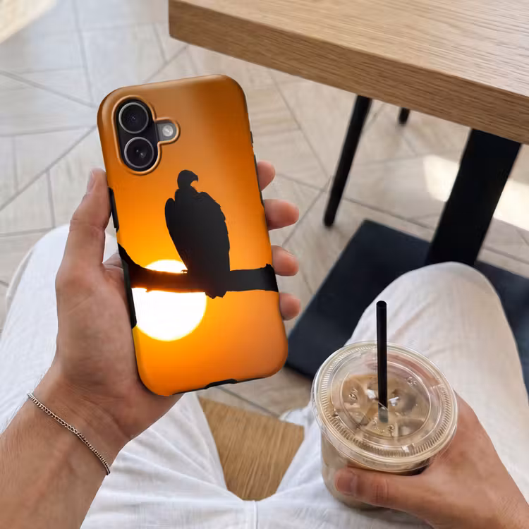 Gier - Tak - Zon - Oranje Toughcase MagSafe Apple iPhone 17 klein -Sfeer1M