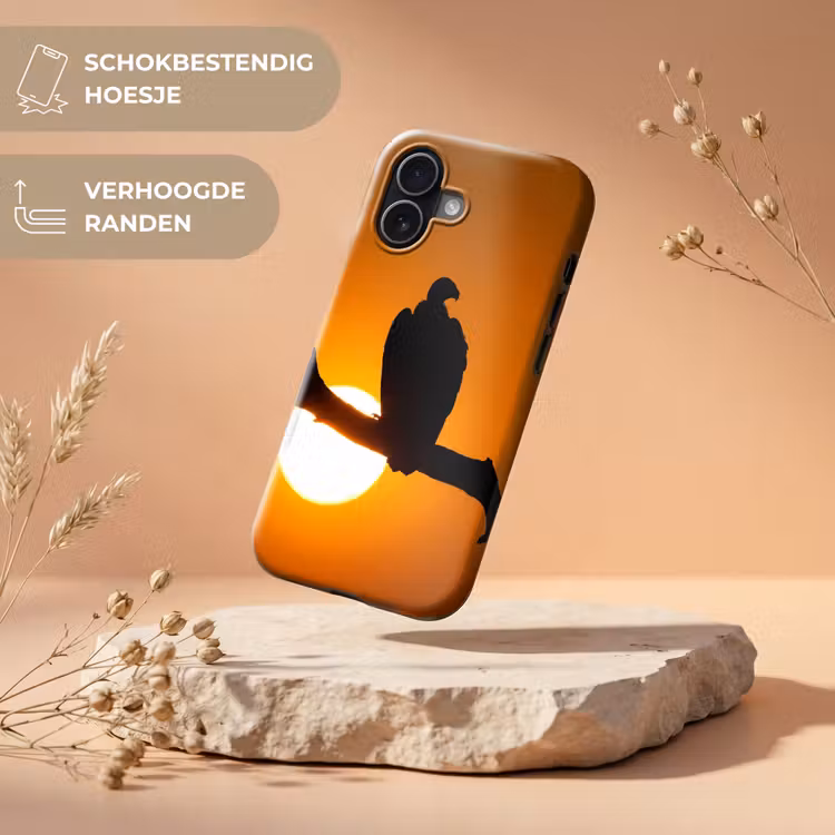 Gier - Tak - Zon - Oranje Toughcase MagSafe Apple iPhone 17 klein -USP_RandenV_NL