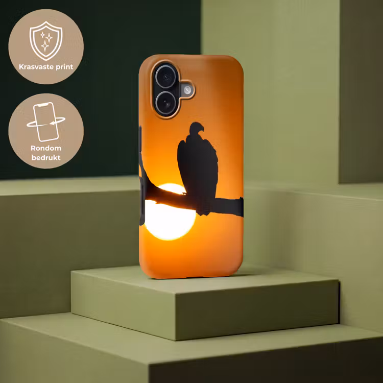 Gier - Tak - Zon - Oranje Toughcase MagSafe Apple iPhone 17 klein -USP_PrintM_NL