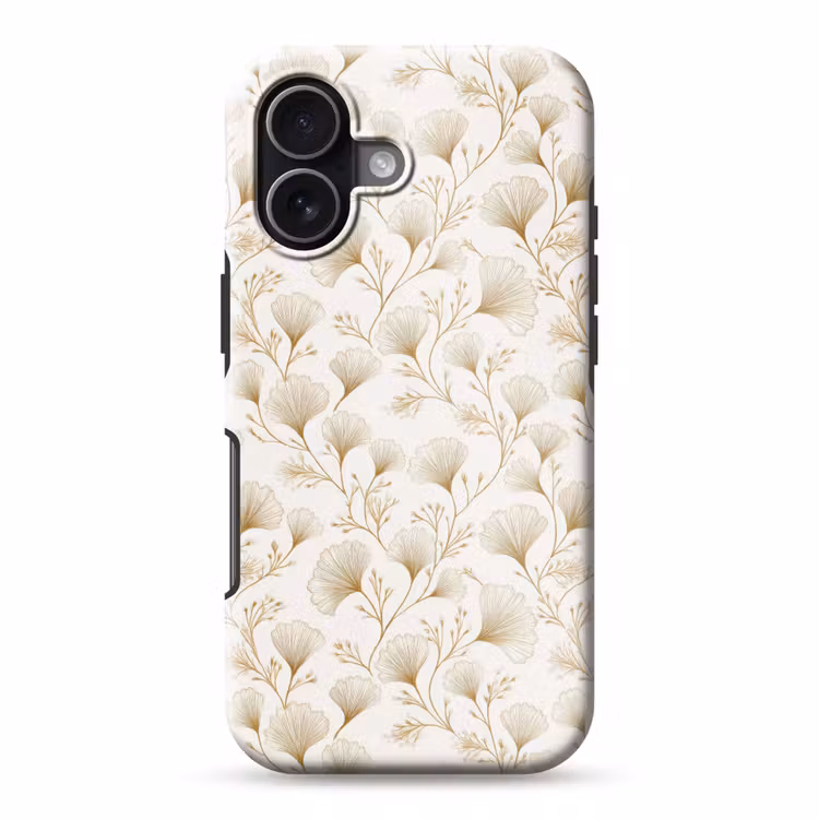 Ginkgo - Takken - Goud Toughcase MagSafe Apple iPhone 17 klein 1017 -3d