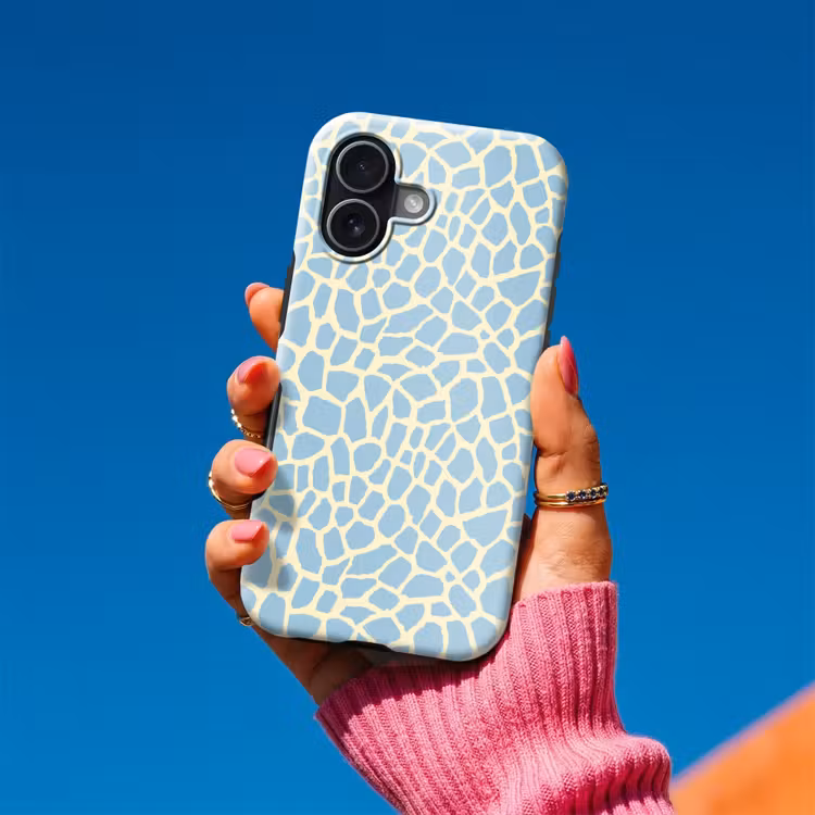 Giraf - Modern - Blauw Toughcase MagSafe Apple iPhone 17 klein 1017 -Sfeer1V
