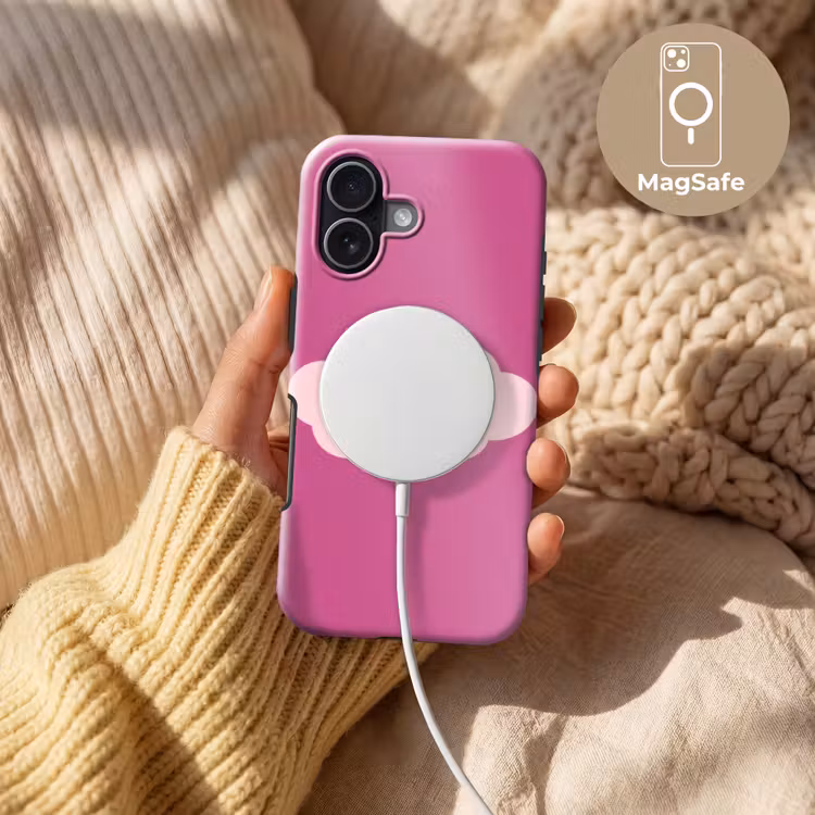 Girl power - Wolk - Roze Toughcase MagSafe Apple iPhone 17 klein -USP_MagsafeV