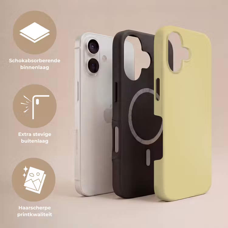 Golden - Clover - Geel Toughcase MagSafe Apple iPhone 17 klein 1017 -USP_Lagen_NL