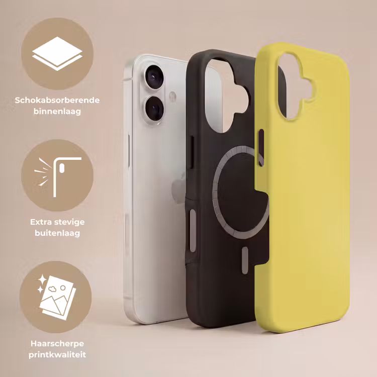 Golden - Ochre - Geel Toughcase MagSafe Apple iPhone 17 klein 1017 -USP_Lagen_NL