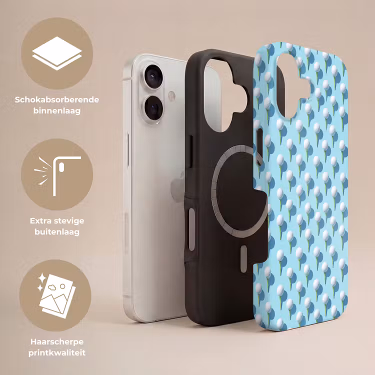 Golf - Ballen - Blauw Toughcase MagSafe Apple iPhone 17 klein 1017 -USP_Lagen_NL