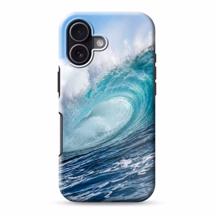 Golf - Oceaan - Water - Dynamisch - Blauw Toughcase MagSafe Apple iPhone 17 klein -3d