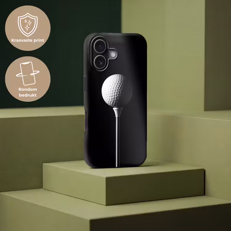 Golfbal - Minimalistisch - Wit Toughcase MagSafe Apple iPhone 17 klein -USP_PrintM_NL