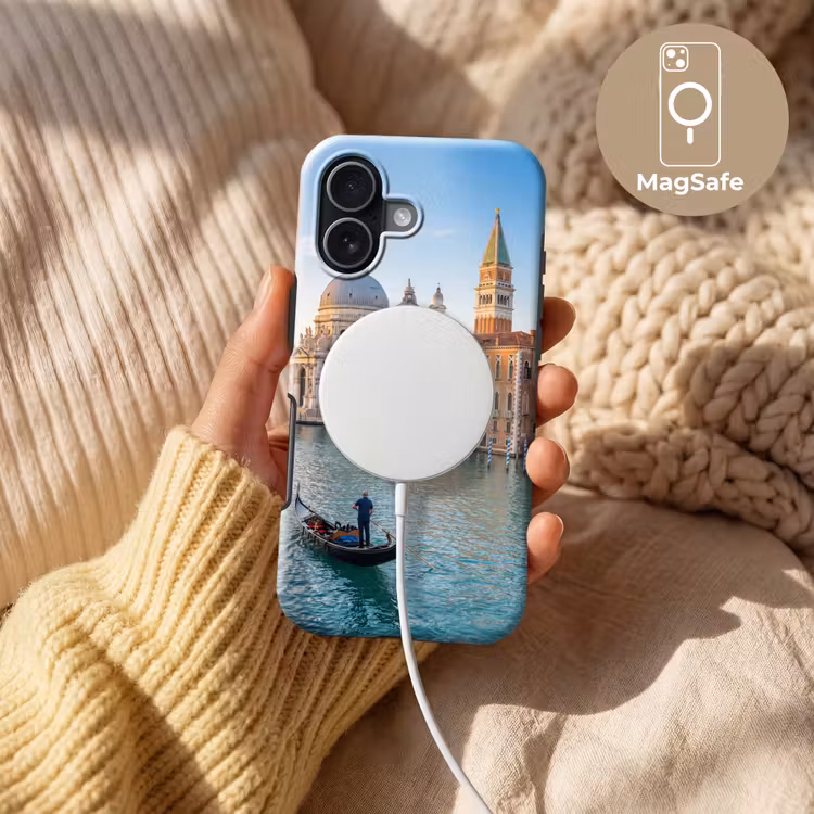 Gondel - Venetië - Kanaal - Stadsgezicht - Avondlicht Toughcase MagSafe Apple iPhone 17 klein -USP_MagsafeV