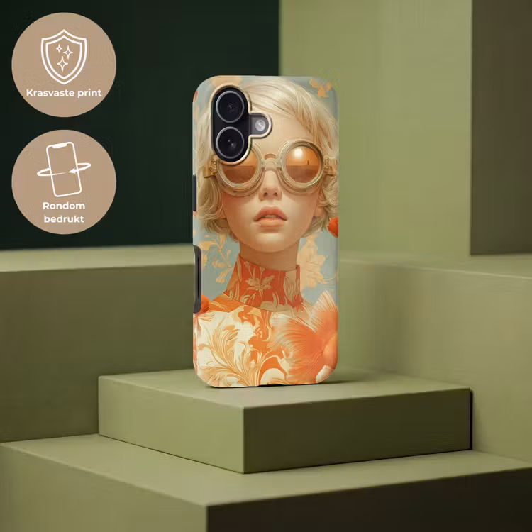 Goudvissen - Oranje - Vrouw - Blond Toughcase MagSafe Apple iPhone 17 klein -USP_PrintM_NL