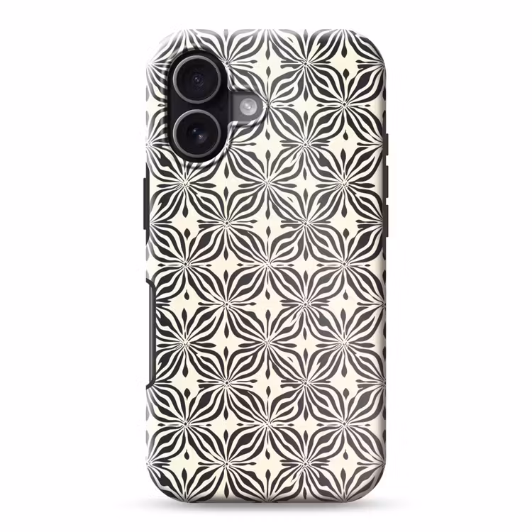 Grafisch - Patroon - Zwart Toughcase MagSafe Apple iPhone 17 klein 1017 -3d