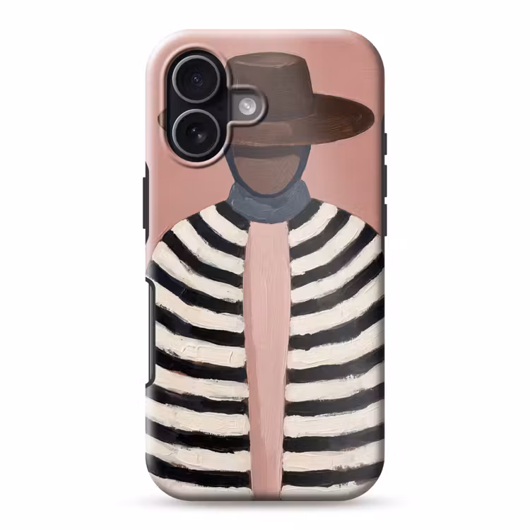 Grafisch - Vrouw - Roze Toughcase MagSafe Apple iPhone 17 klein -3d