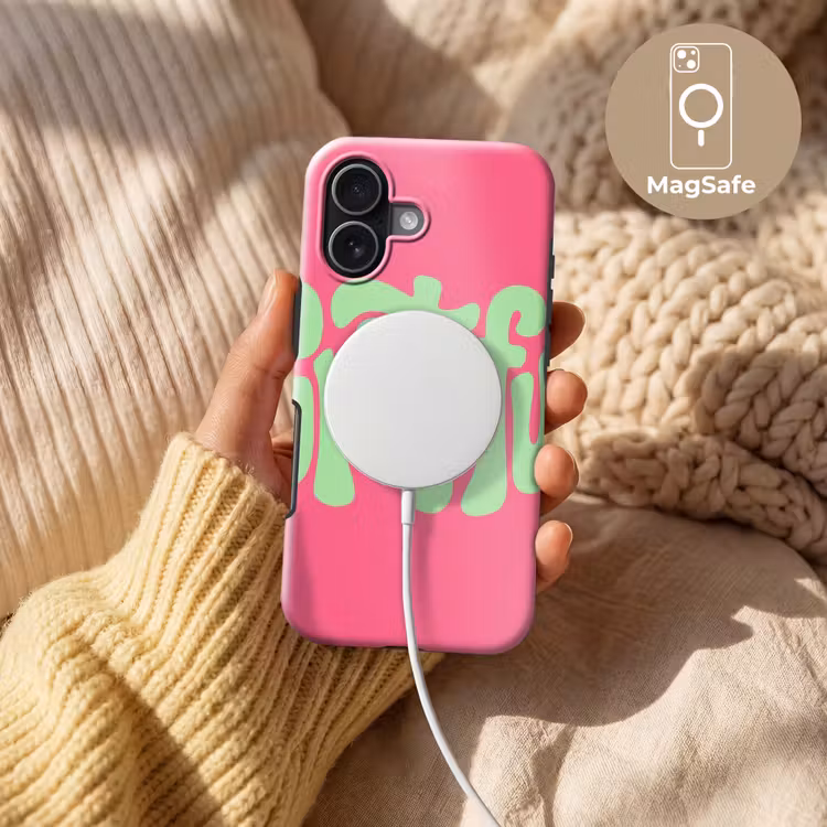Grateful - Groen - Grafisch - Vloeiend Toughcase MagSafe Apple iPhone 17 klein -USP_MagsafeV
