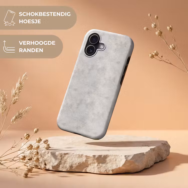 Grijs - Beton - Industrieel Toughcase MagSafe Apple iPhone 17 klein 1017 -USP_RandenV_NL
