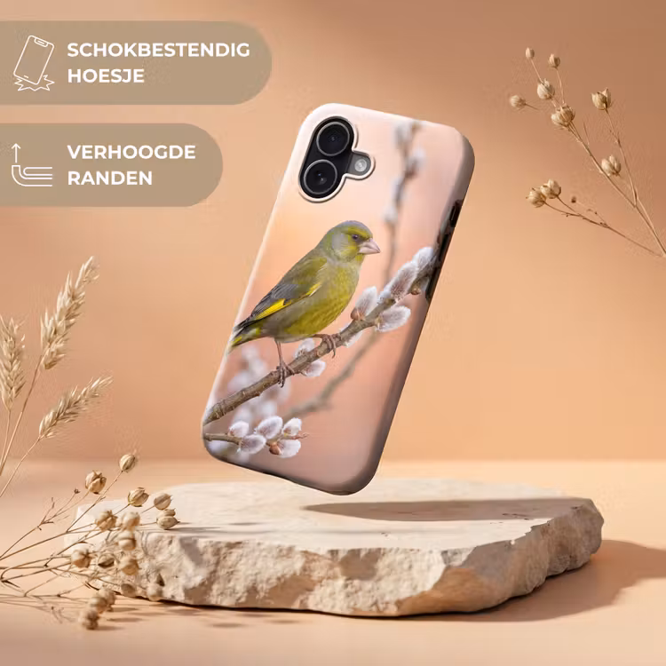 Groenling - Katjes - Lente - Natuur - Zacht Toughcase MagSafe Apple iPhone 17 klein -USP_RandenV_NL