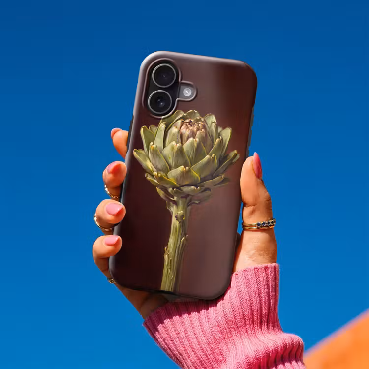Telefoonhoesje Toughcase - Groente - Artisjok - Groen - Groente - Artisjok - Groen Toughcase MagSafe Apple iPhone 17 klein