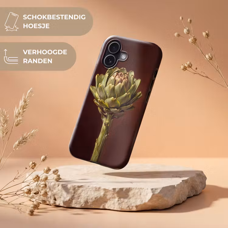 Telefoonhoesje Toughcase - Groente - Artisjok - Groen - Groente - Artisjok - Groen Toughcase MagSafe Apple iPhone 17 klein