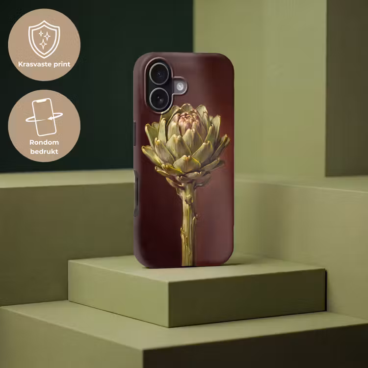 Telefoonhoesje Toughcase - Groente - Artisjok - Groen - Groente - Artisjok - Groen Toughcase MagSafe Apple iPhone 17 klein