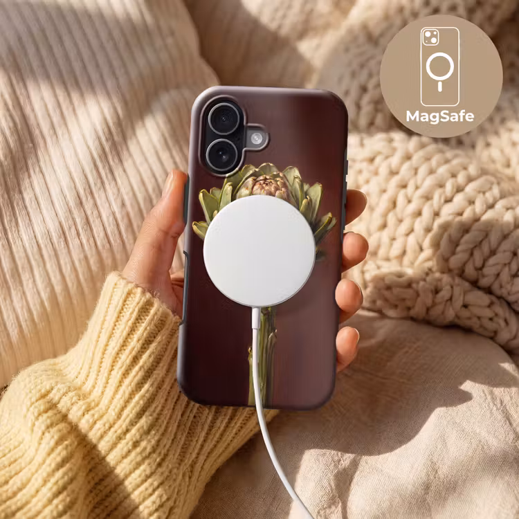 Telefoonhoesje Toughcase - Groente - Artisjok - Groen - Groente - Artisjok - Groen Toughcase MagSafe Apple iPhone 17 klein