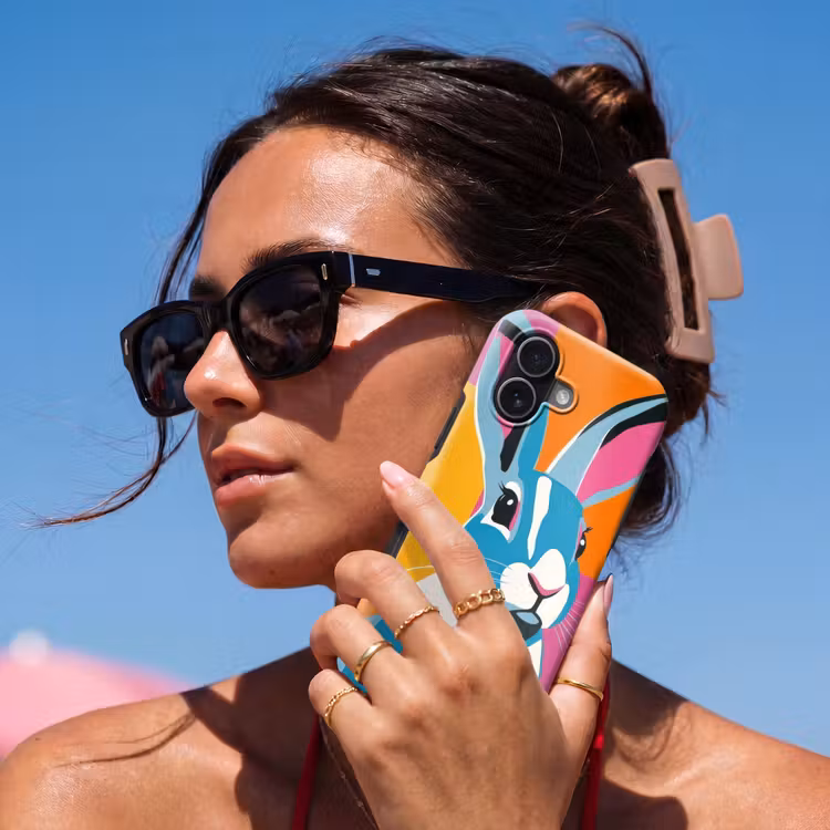 Haas - Kleurvakken - Oren - Roze Toughcase MagSafe Apple iPhone 17 klein -Sfeer2V