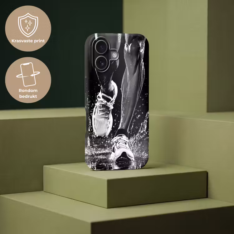 Hardloopschoenen - Rennen - Druppels - Zwart Toughcase MagSafe Apple iPhone 17 klein -USP_PrintM_NL