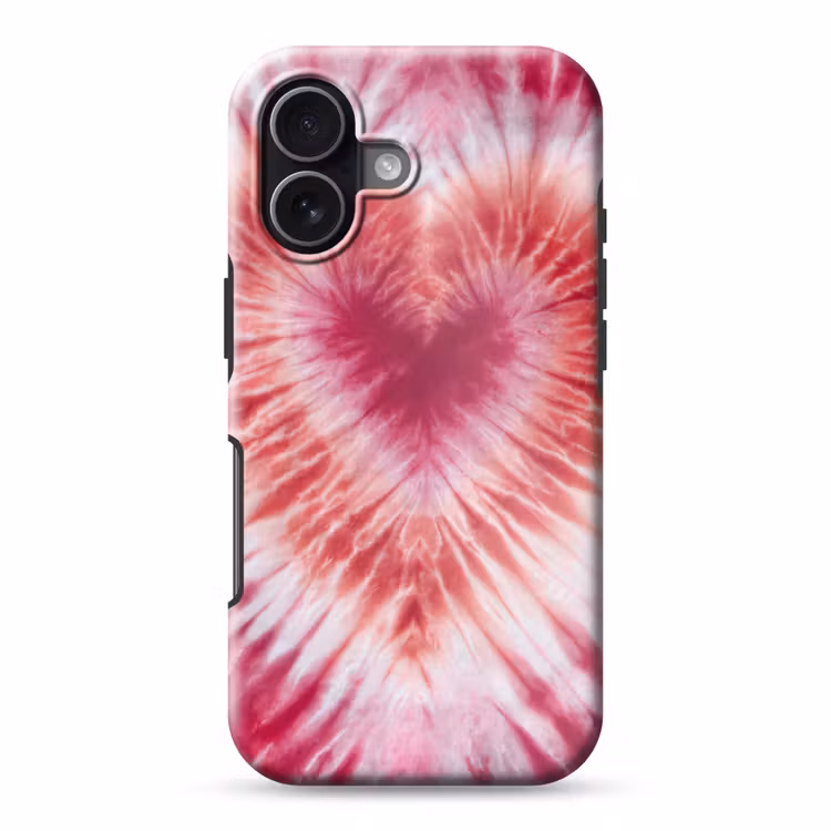 Hartvorm - Roze - Tie dye Toughcase MagSafe Apple iPhone 17 klein -3d