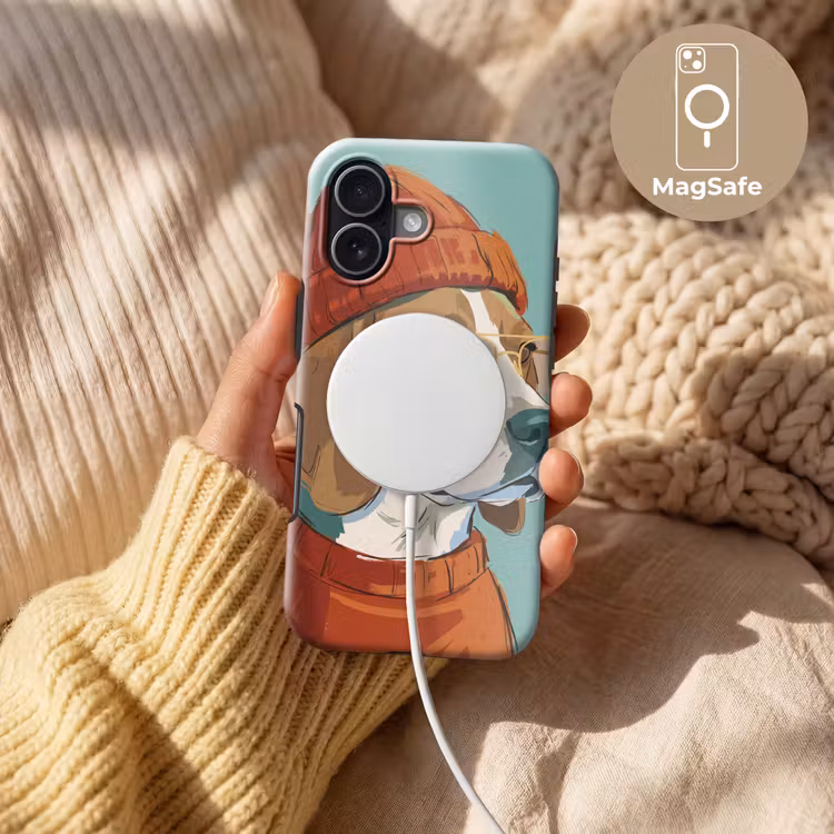 Hond - Beanie - Zonnebril - Dieren - Modern Toughcase MagSafe Apple iPhone 17 klein -USP_MagsafeV