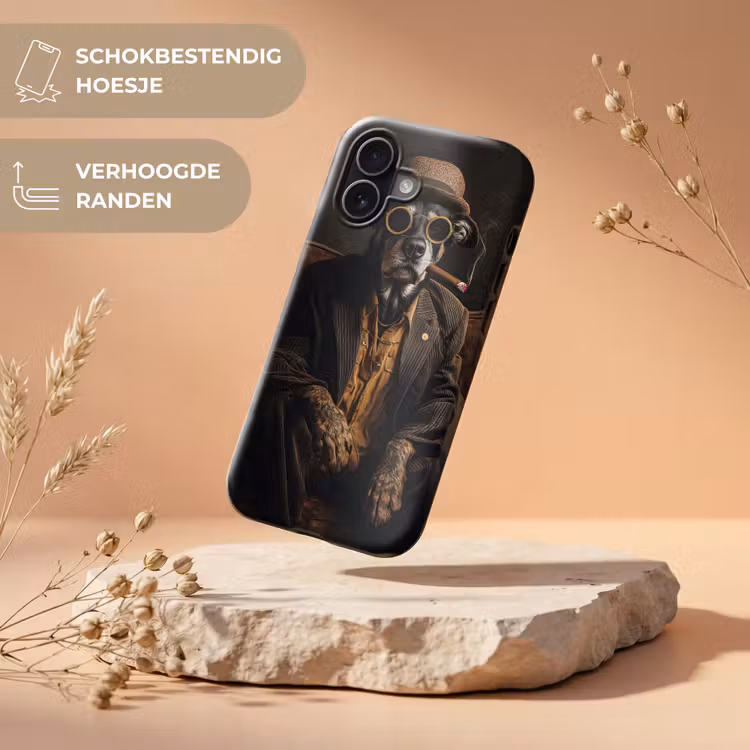 Hond - Sigaar - Hoed - Pak Toughcase MagSafe Apple iPhone 17 klein -USP_RandenV_NL