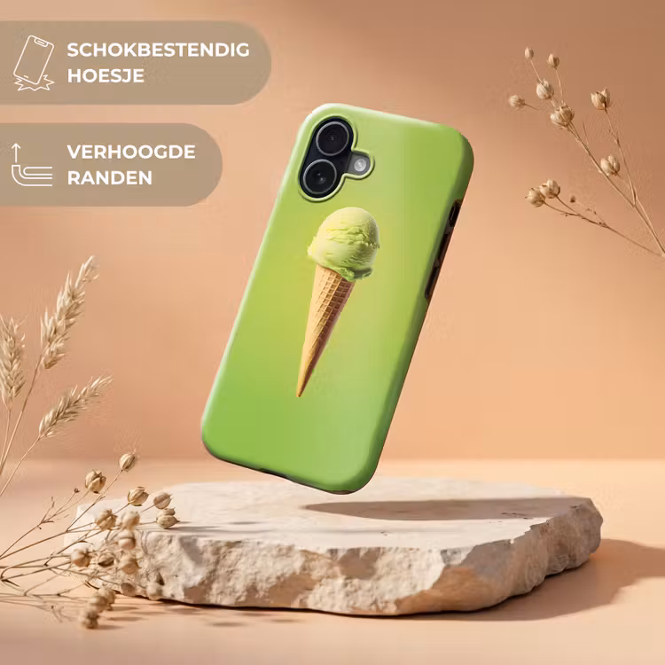 Hoorntje - Schepijs - Groen Toughcase MagSafe Apple iPhone 17 klein -USP_RandenV_NL