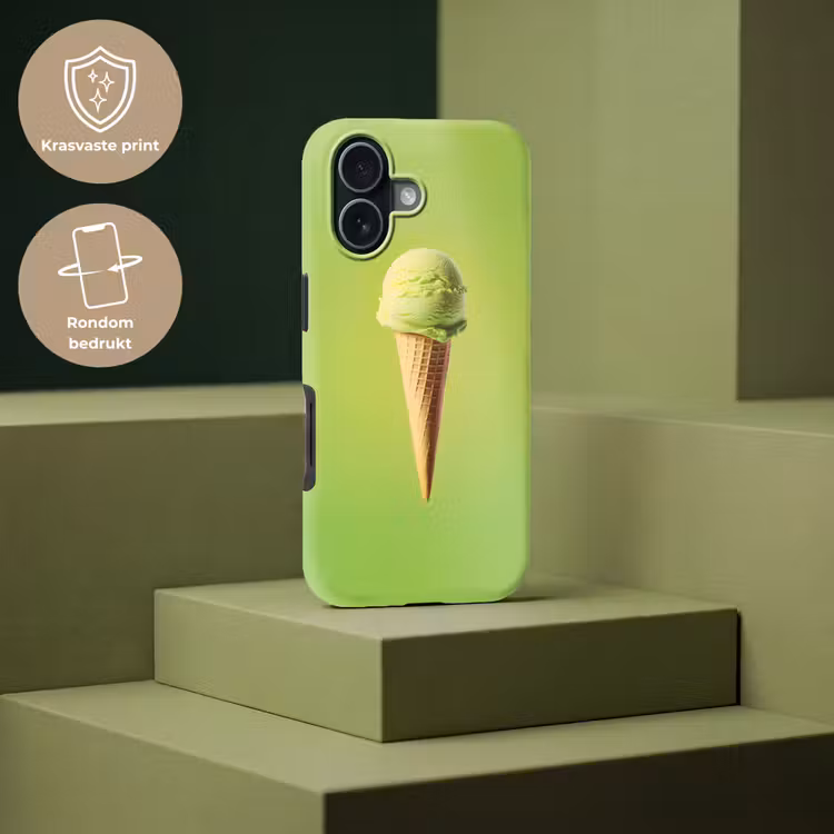 Hoorntje - Schepijs - Groen Toughcase MagSafe Apple iPhone 17 klein -USP_PrintM_NL