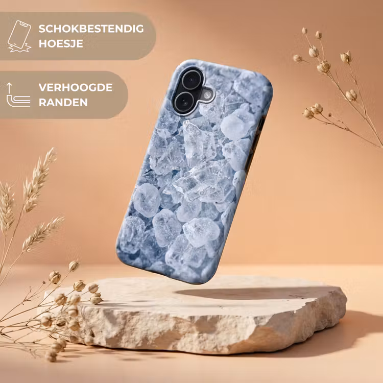 Ijsblokjes - Water - Blauw Toughcase MagSafe Apple iPhone 17 klein -USP_RandenV_NL