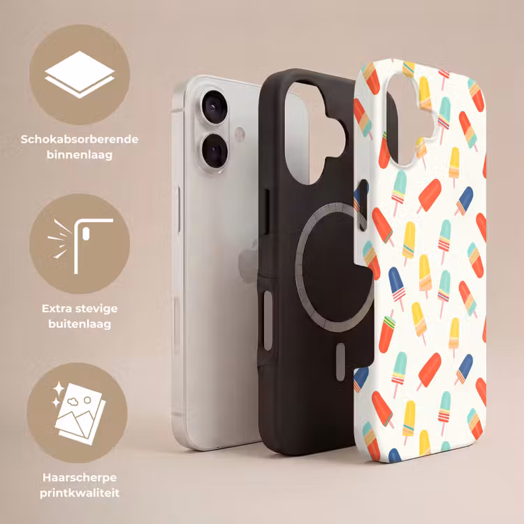 IJsjes - Speels - Kleurrijk Toughcase MagSafe Apple iPhone 17 klein 1017 -USP_Lagen_NL