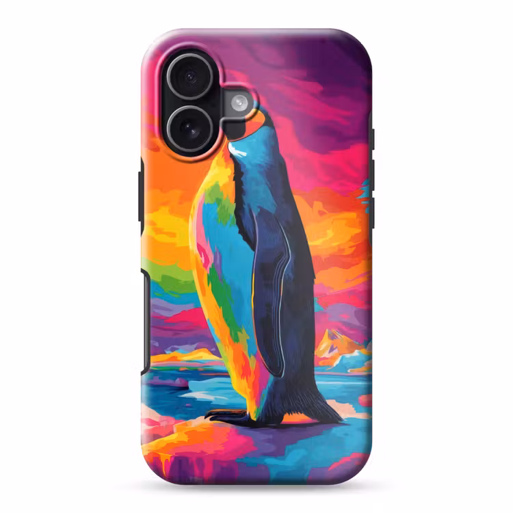 Ijsschots - Pinguïn - Abstract - Lucht Toughcase MagSafe Apple iPhone 17 klein -3d