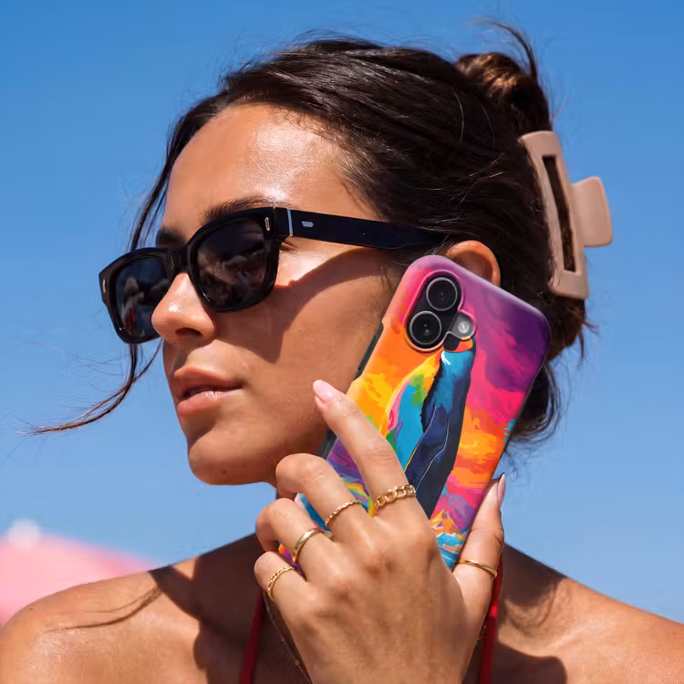 Ijsschots - Pinguïn - Abstract - Lucht Toughcase MagSafe Apple iPhone 17 klein -Sfeer2V