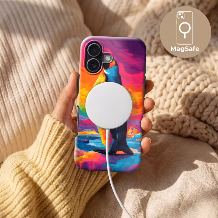 Ijsschots - Pinguïn - Abstract - Lucht Toughcase MagSafe Apple iPhone 17 klein -USP_MagsafeV