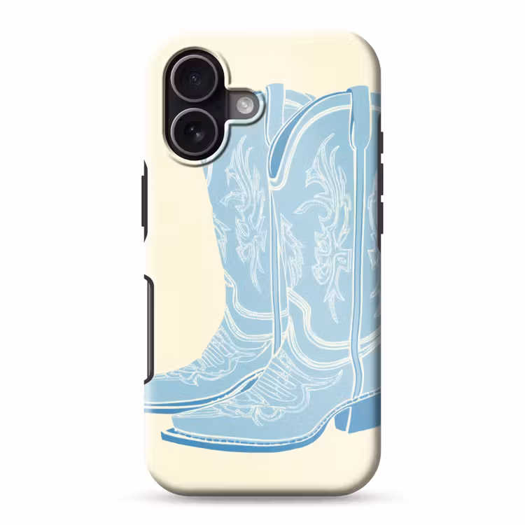 Illustratie - Cowboylaarzen - Patroon Toughcase MagSafe Apple iPhone 17 klein -3d