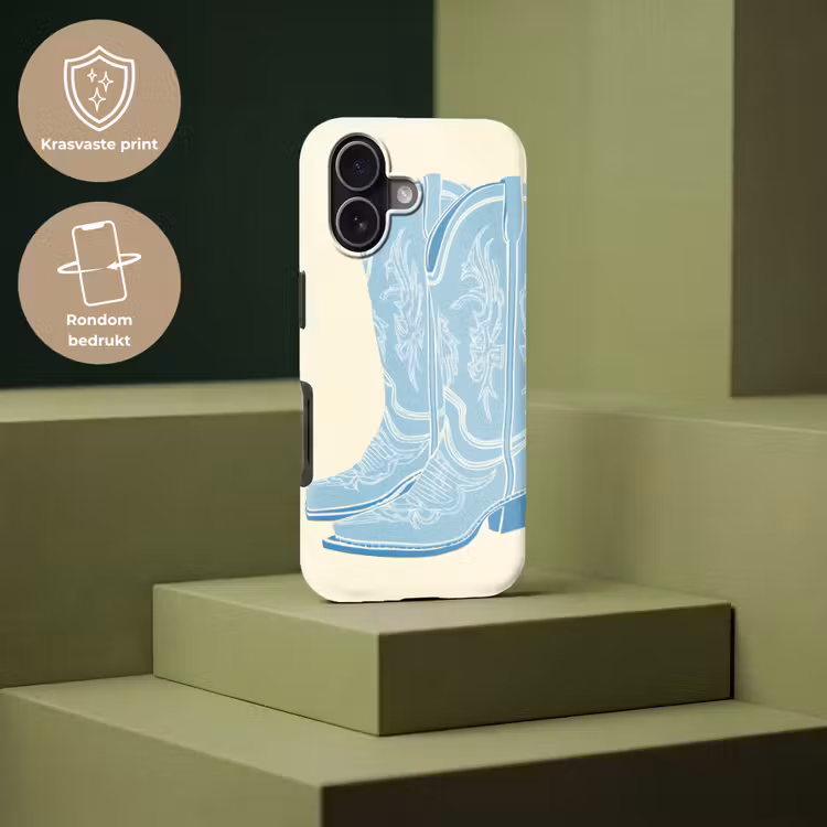 Illustratie - Cowboylaarzen - Patroon Toughcase MagSafe Apple iPhone 17 klein -USP_PrintM_NL