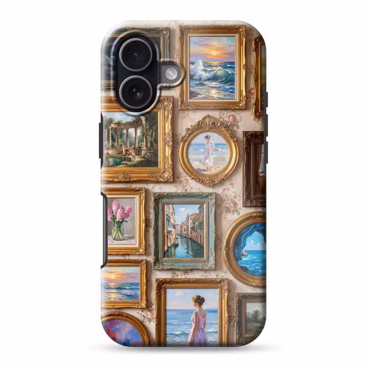 Interieur - Kunst - Collectie - Klassiek - Goud Toughcase MagSafe Apple iPhone 17 klein -3d