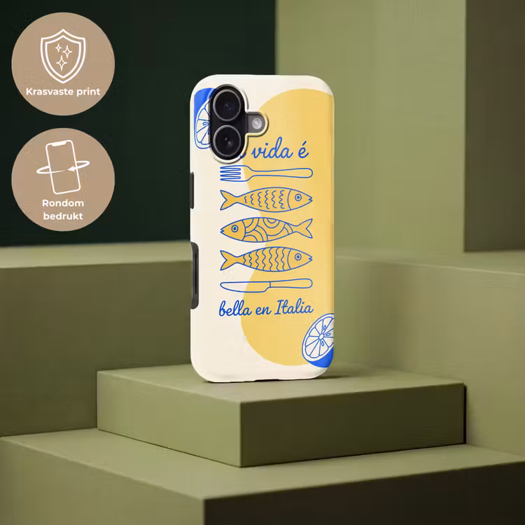 Italië - Eten - Citroen - Vis - Grafisch Toughcase MagSafe Apple iPhone 17 klein -USP_PrintM_NL