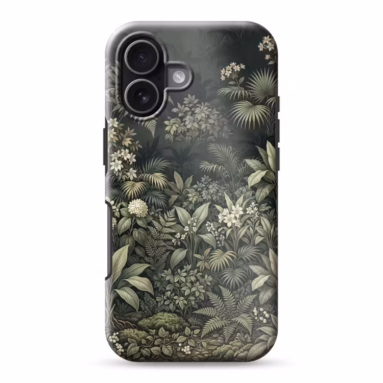 Jungle - Bladeren - Botanisch - Groen Toughcase MagSafe Apple iPhone 17 klein -3d