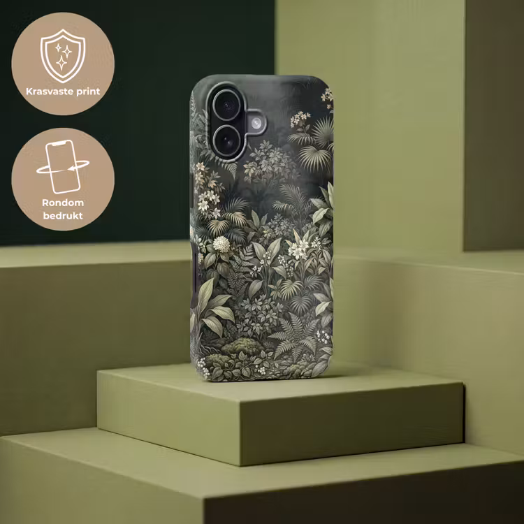Jungle - Bladeren - Botanisch - Groen Toughcase MagSafe Apple iPhone 17 klein -USP_PrintM_NL