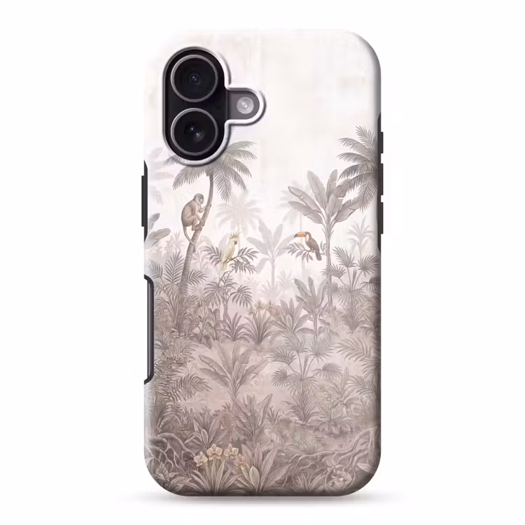 Jungle - Dieren - Palmbomen Toughcase MagSafe Apple iPhone 17 klein -3d
