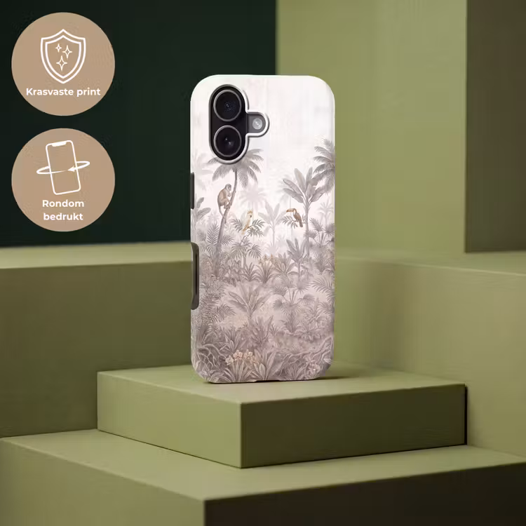 Jungle - Dieren - Palmbomen Toughcase MagSafe Apple iPhone 17 klein -USP_PrintM_NL