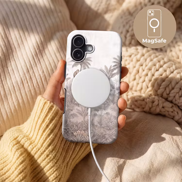 Jungle - Dieren - Palmbomen Toughcase MagSafe Apple iPhone 17 klein -USP_MagsafeV