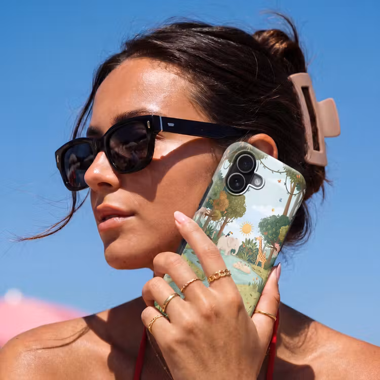 Jungle - Oase - Dieren - Kleurrijk Toughcase MagSafe Apple iPhone 17 klein -Sfeer2V