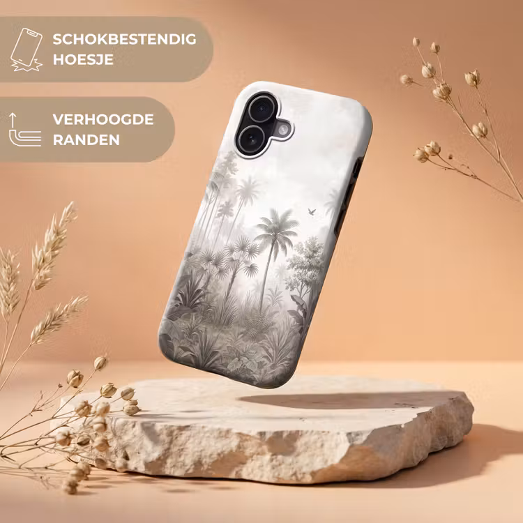 Jungle - Palmbomen - Natuur Toughcase MagSafe Apple iPhone 17 klein -USP_RandenV_NL