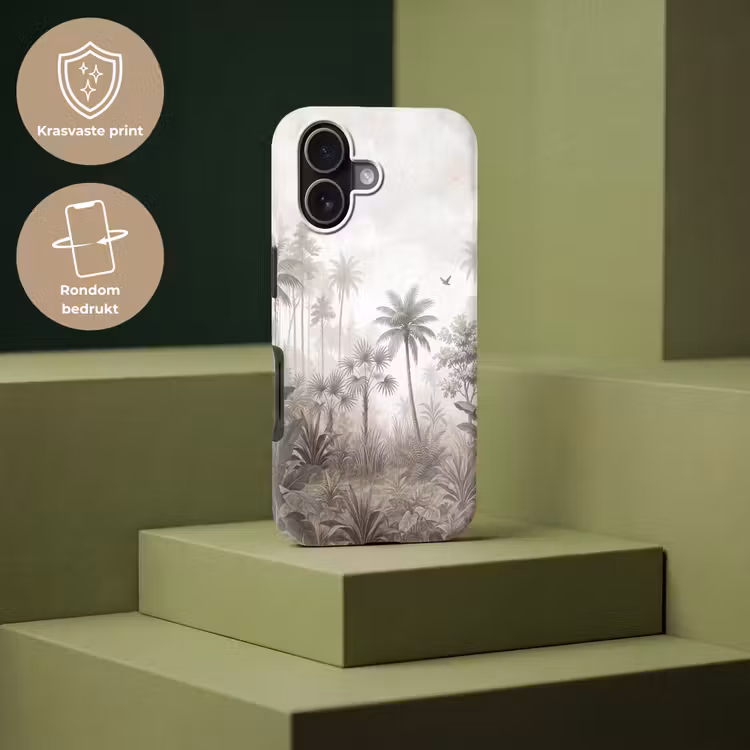 Jungle - Palmbomen - Natuur Toughcase MagSafe Apple iPhone 17 klein -USP_PrintM_NL