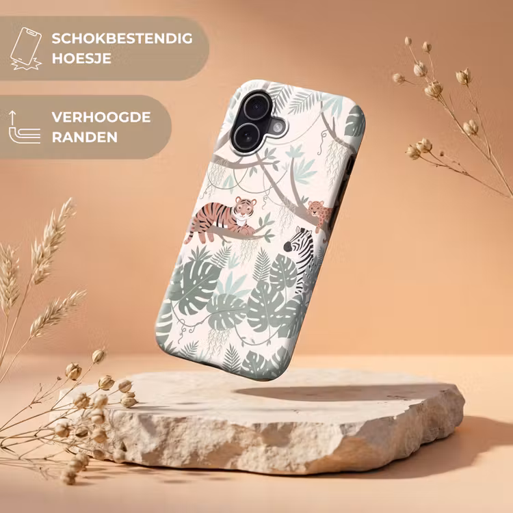 Jungle - Rustiek - Pastel Toughcase MagSafe Apple iPhone 17 klein -USP_RandenV_NL