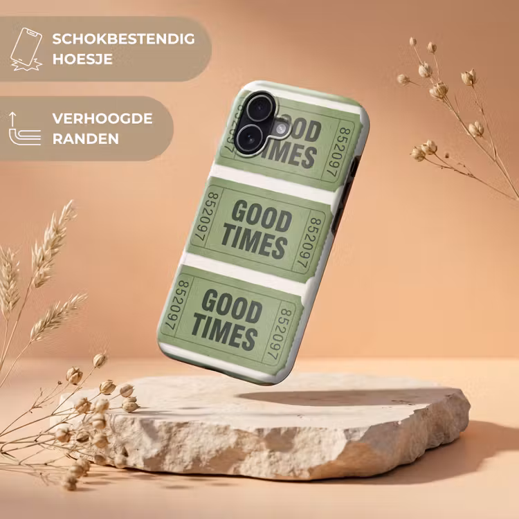 Kaartje - Vintage - Groen - Evenement - Collectie Toughcase MagSafe Apple iPhone 17 klein -USP_RandenV_NL