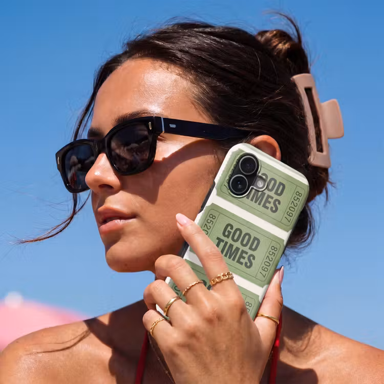 Kaartje - Vintage - Groen - Evenement - Collectie Toughcase MagSafe Apple iPhone 17 klein -Sfeer2V