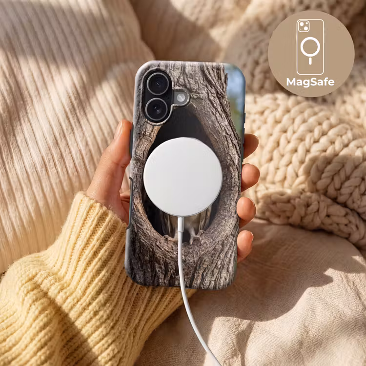 Kerkuil - Boom - Natuur - Bruin Toughcase MagSafe Apple iPhone 17 klein -USP_MagsafeV